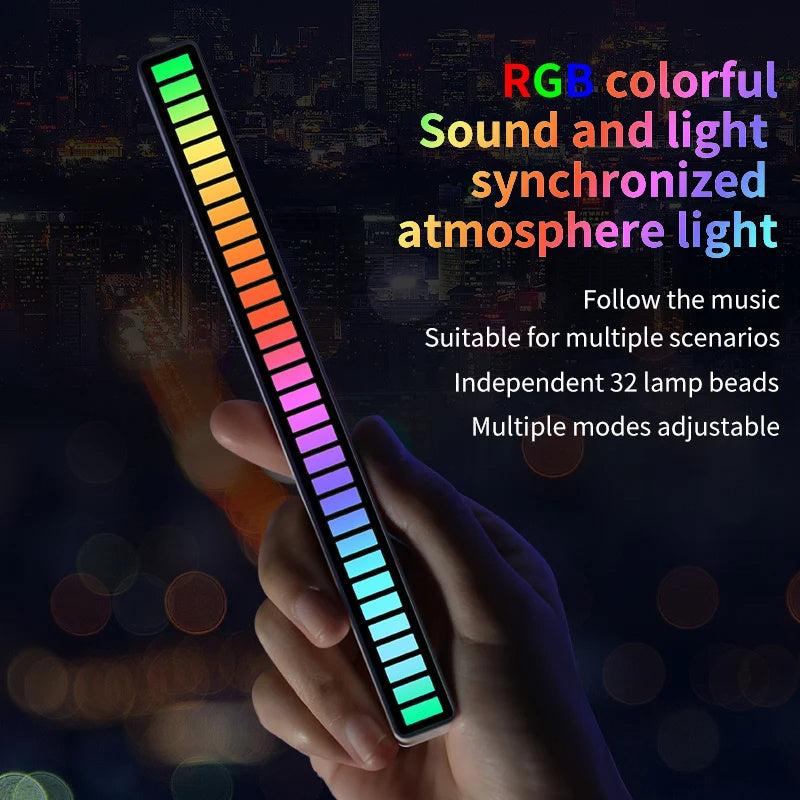 Dynamische RGB-Lichtleiste mit Soundsteuerung